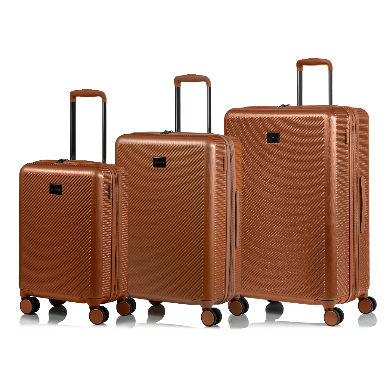 Gold best sale luggage set