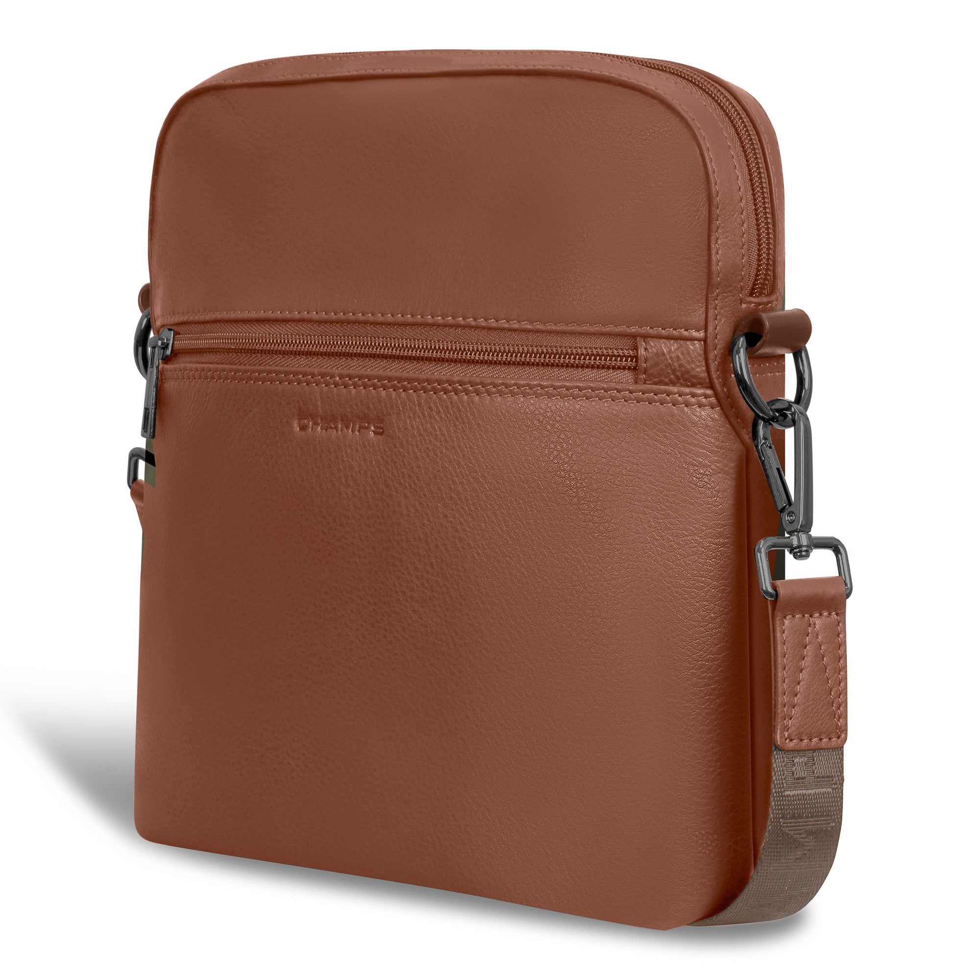 Onyx / Leather Cross-Body Bag – Champs Luggage