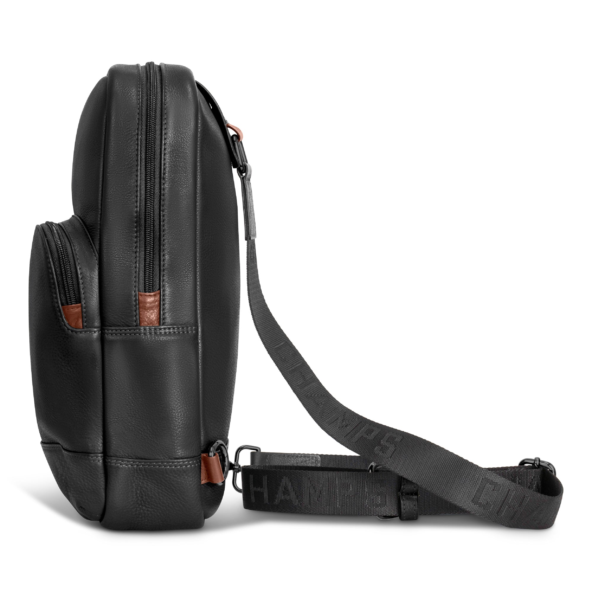 apostrophe leather sling backpack Onyx / Leather Sling Bag