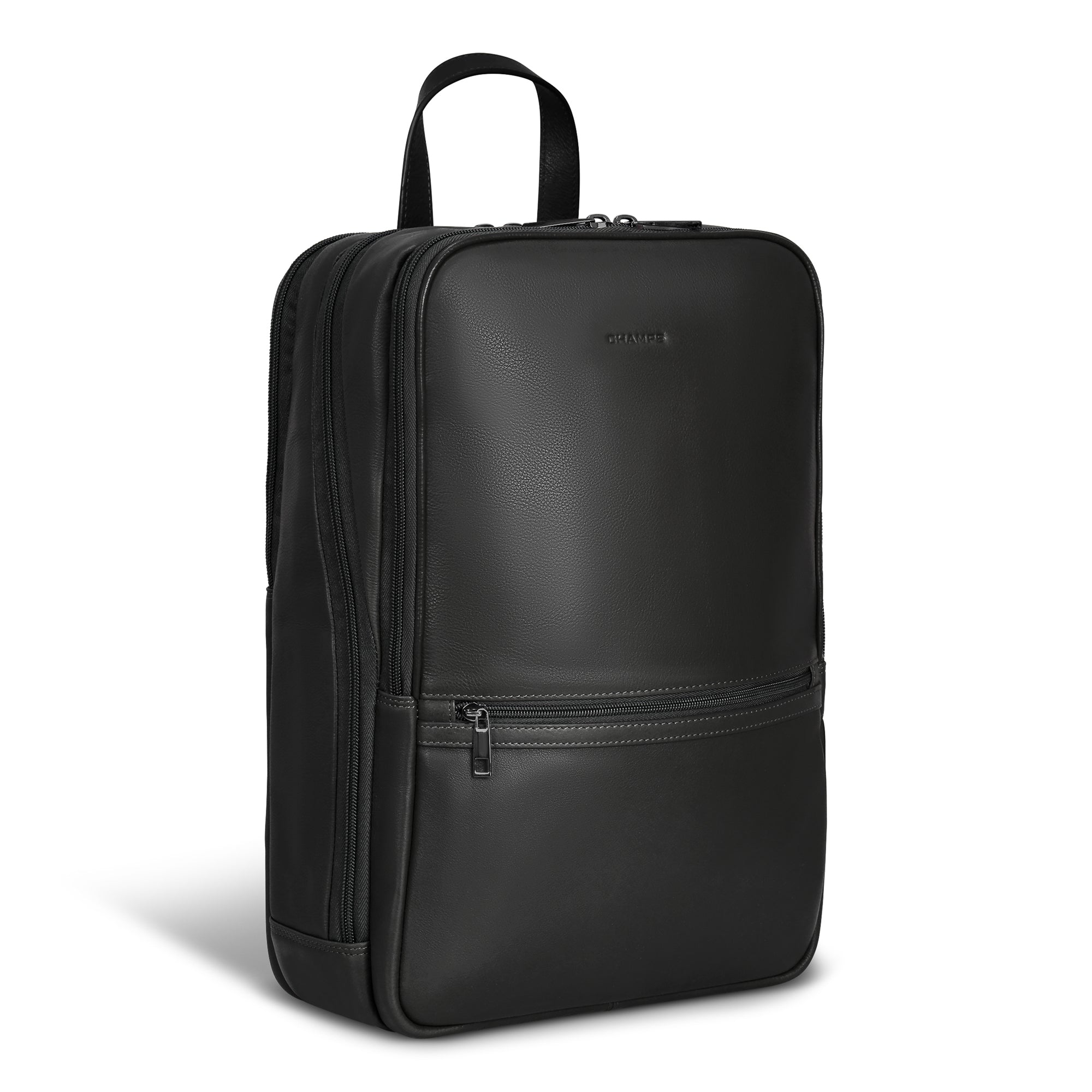 Onyx / Leather Classic Backpack – Champs Luggage