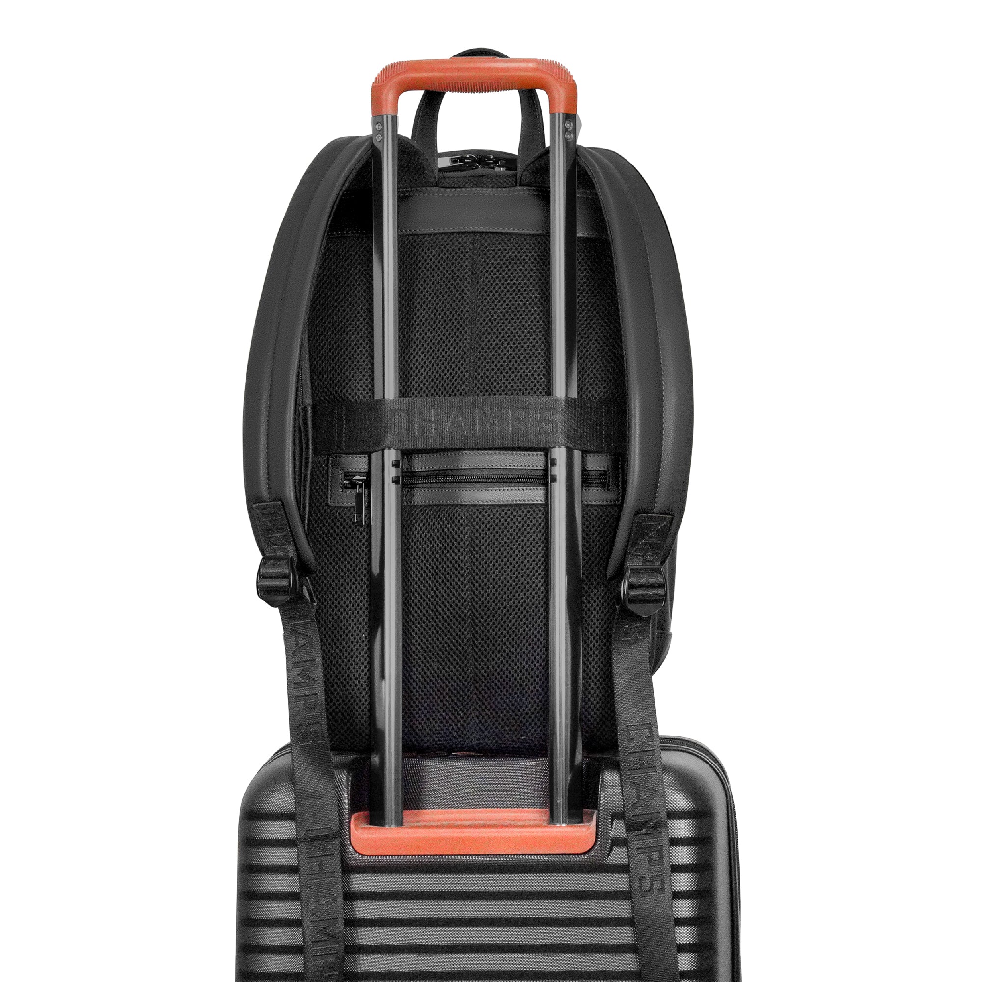 Onyx / Leather Classic Backpack – Champs Luggage