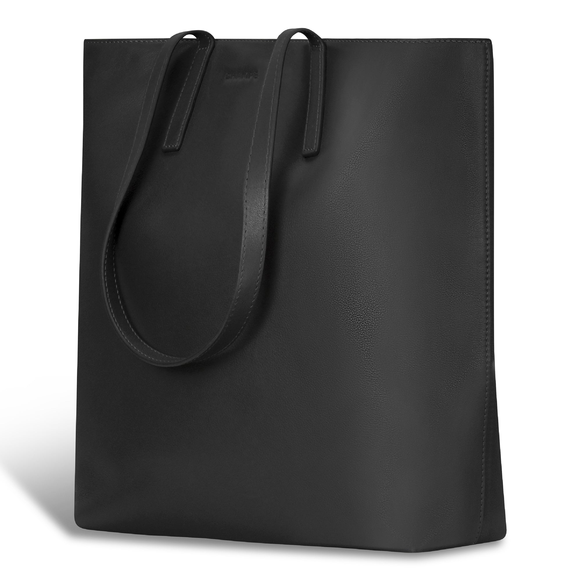 Onyx / Leather Vertical Tote – Champs Luggage