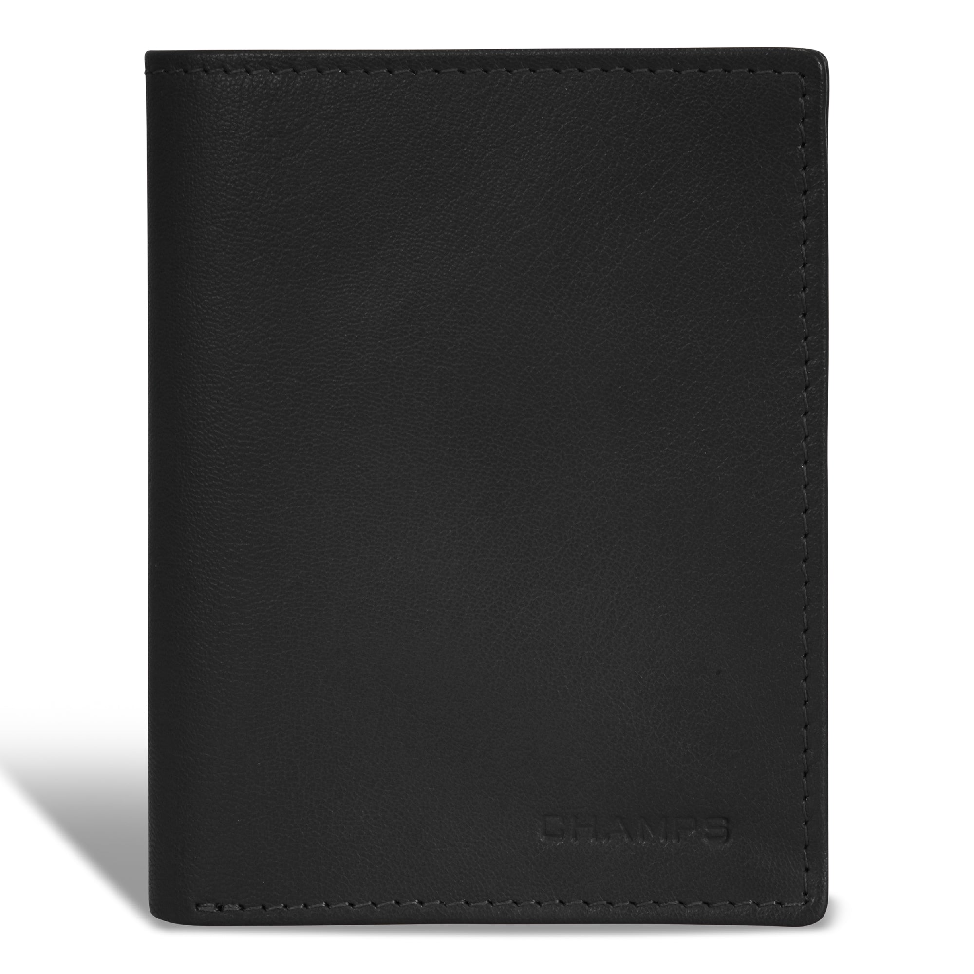 Onyx / Leather Vertical Wallet – Champs Luggage