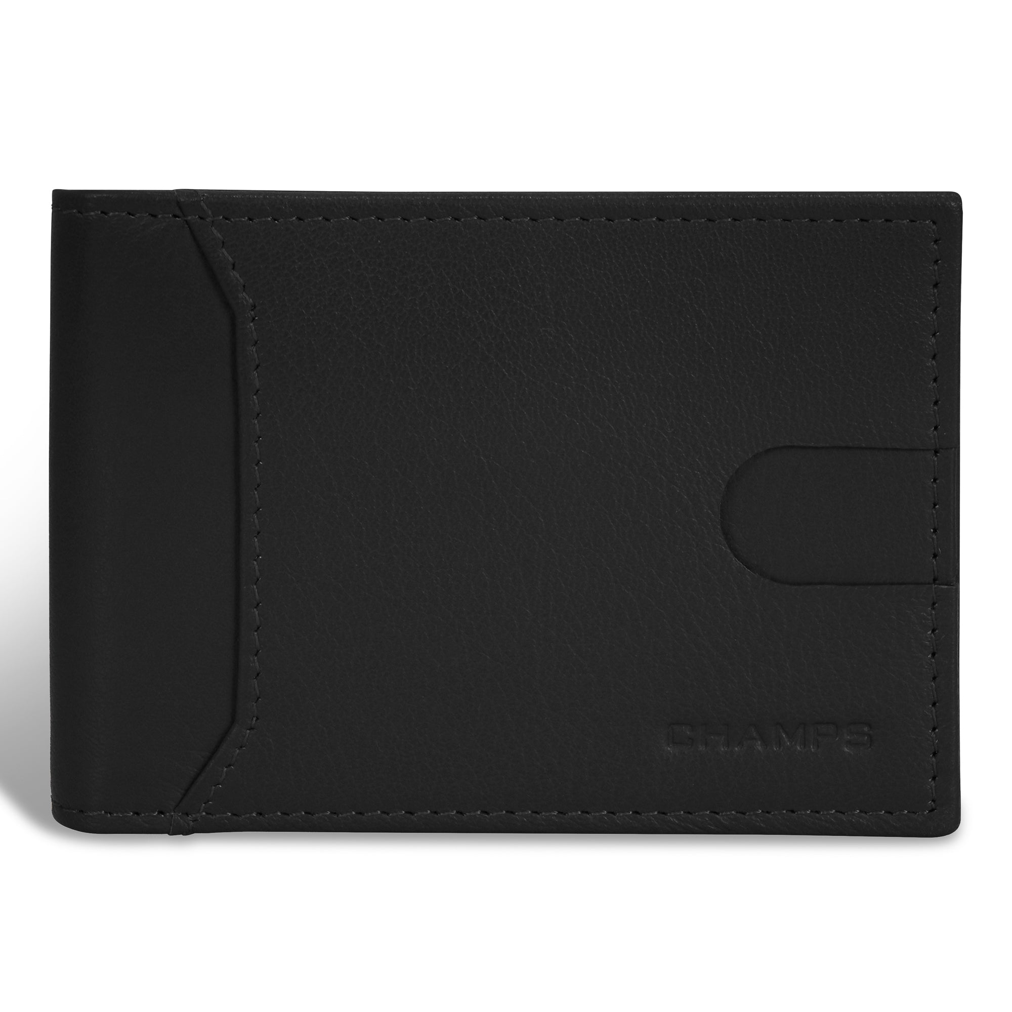 Onyx / Leather Bi-Fold Clip Wallet – Champs Luggage