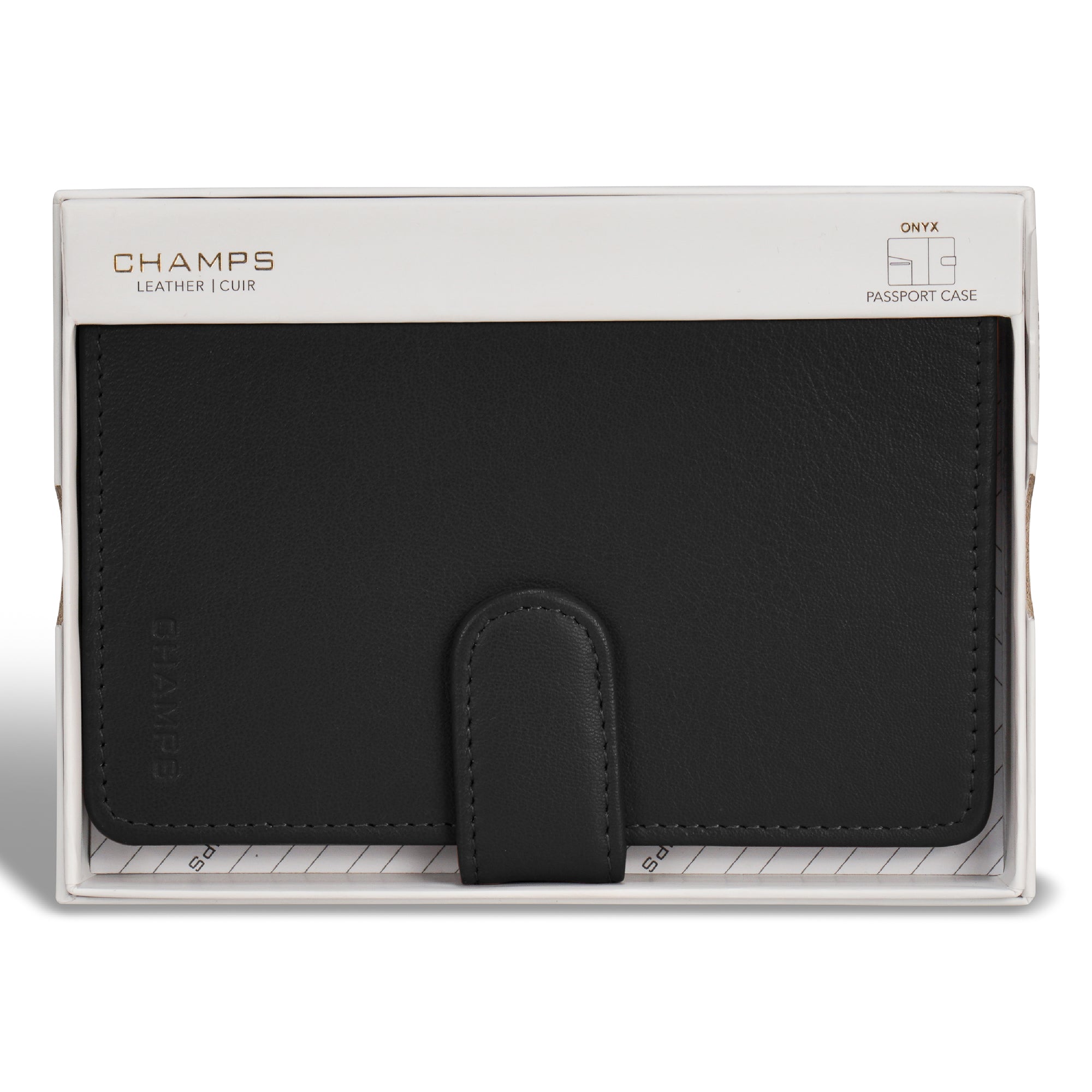 Onyx / Leather Passport Case – Champs Luggage