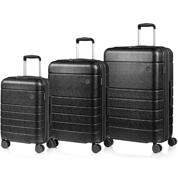 pryground. LUXE LINEN SETUP サイズ2黒上下セット Linen II / 3-Piece Luggage Set – Champs Luggage